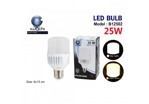 หลอดทรงกระบอก IWC-BLUB-B12502-25W แสงขาวและวอร์มไวท์